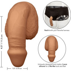 CALEXOTICS PACKING PENIS PENE DE SILICONA 1275CM CARAMELO