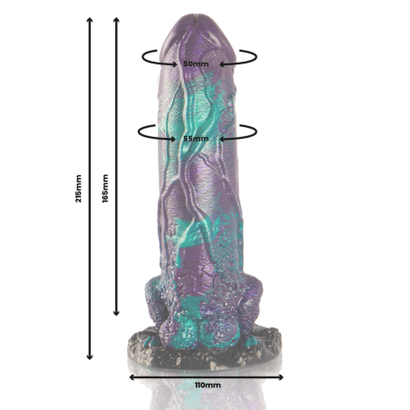 EPIC BASILISK DILDO DOBLE PLACER ESCAMOSO TAMANO GRANDE