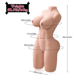 XISE ERICA THRUSTING TORSO REALISTICO CON VIBRACION FEMENINO 84 CM