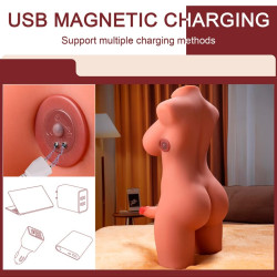 XISE MIAH LADY BOY TORSO FEMENINO CON DILDO CON VIBRACION Y THRUSTING 55 CM