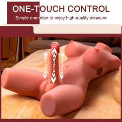 XISE MIAH LADY BOY TORSO FEMENINO CON DILDO CON VIBRACION Y THRUSTING 55 CM