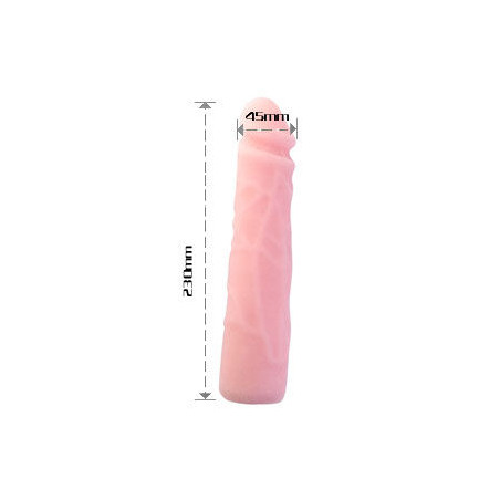 BAILE DILDO SILICONA TACTO PIEL REALISTICO 23 CM