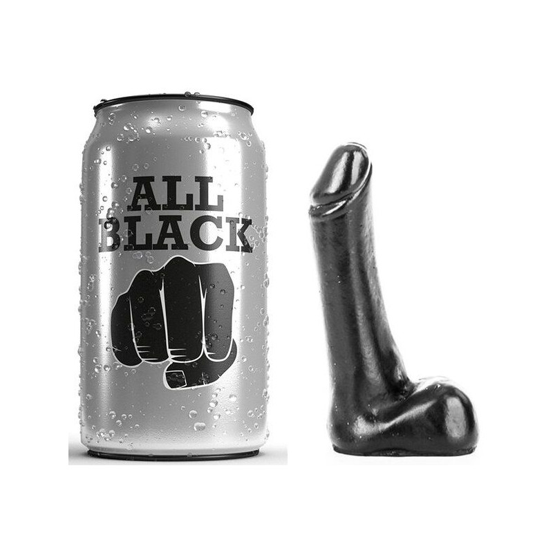 ALL BLACK DILDO 9 CM