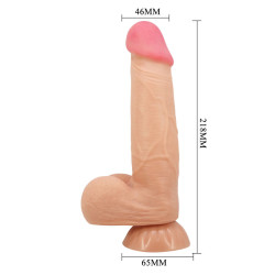 PRETTY LOVE SLIDING SKIN SERIES DILDO REALISTICO CON VENTOSA PIEL DESLIZANTE 218 CM