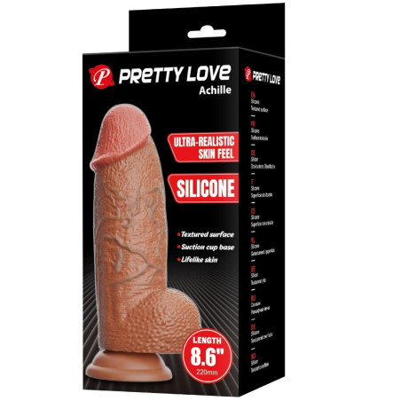 PRETTY LOVE ACHILLE DILDO ULTRA REALISTICO 22 CM