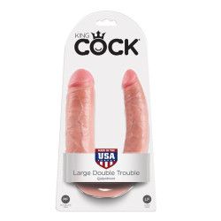 KING COCK DILDO DOBLE PENETRACION 178 CM NATURAL
