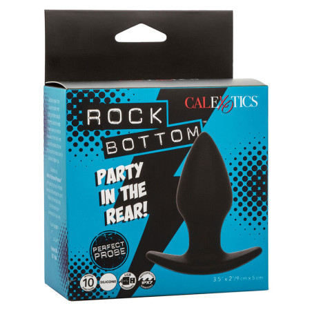 CALEXOTICS ROCK BOTTOM PERFECT PLUG ANAL 10 VIBRACIONES SILICONA NEGRO