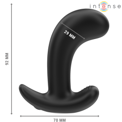 INTENSE CHANDLER PLUG ANAL 10 VIBRACIONES NEGRO CONTROL REMOTO