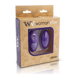 WOMANVIBE ALSAN HUEVO CONTROL REMOTO SILICONA MORADO