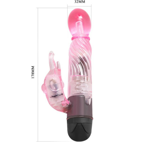 BAILE GIVE YOU A KIND OF LOVER VIBRADOR CON RABBIT ROSA 10 MODOS