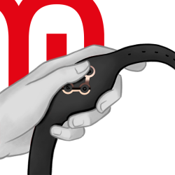 WATCHME RELOJ CONTROL REMOTO WIRELESS TECHNOLOGY AZABACHE Y COBRE