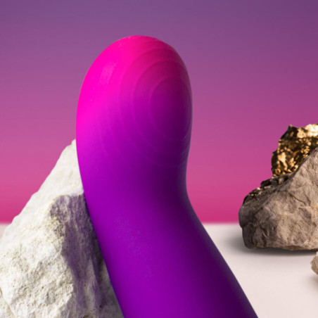 ROCKS OFF GLOW GIRL VIBE VIBRADOR G SPOT DISCRETO MORADO