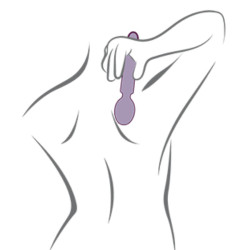 ROCKS OFF ORIEL VIBRADOR WAND FLEXIBLE FUCSIA