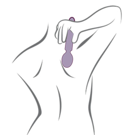 ROCKS OFF ORIEL VIBRADOR WAND FLEXIBLE FUCSIA