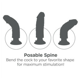 KING COCK DILDO VIBRADOR 23 CM NATURAL