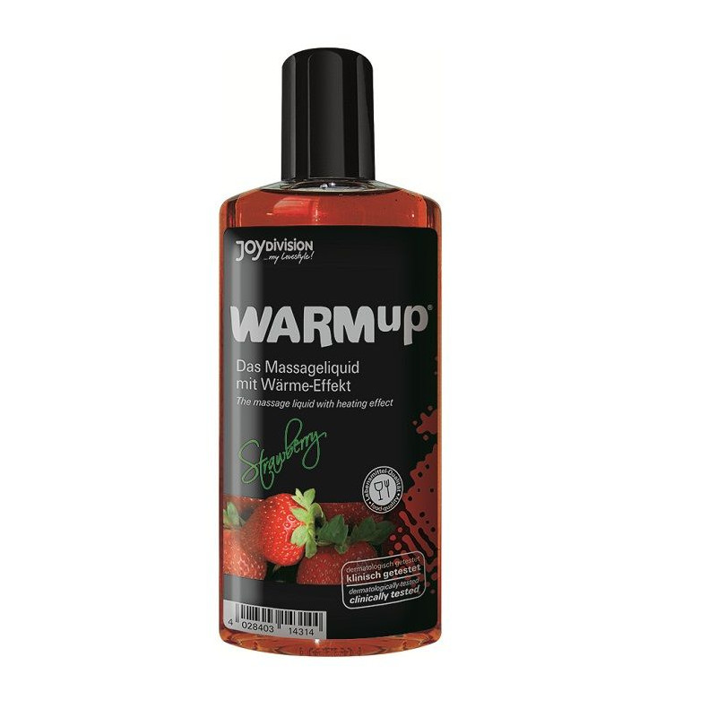 JOYDIVISION WARMUP ACEITE DE MASAJE EFECTO CALOR FRESA 150ML