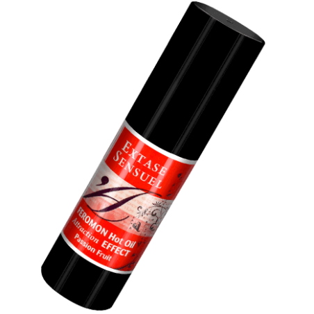 EXTASE SENSUAL ACEITE MASAJE EFECTO CALOR CON FEROMONAS FRUTA DE LA PASION 30 ML