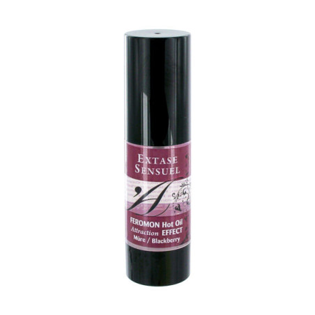 EXTASE SENSUAL ACEITE MASAJE EFECTO CALOR CON FEROMONAS MORA 30 ML