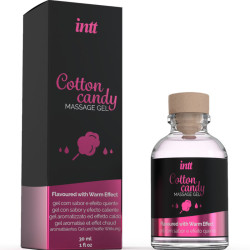 INTT MASSAGE ORAL SEX GEL DE MASAJE CON SABOR A ALGODON DE AZUCAR Y EFECTO CALOR