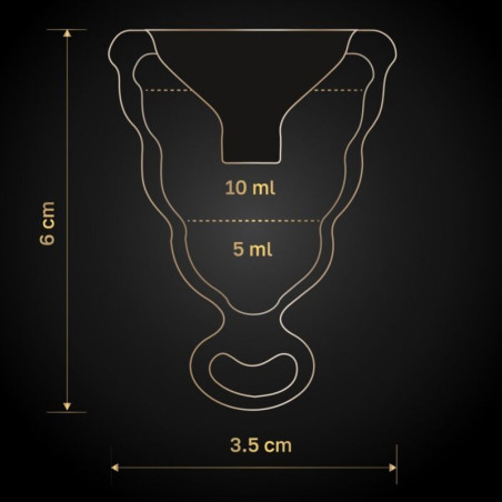 G VIBE GCUP COPA MENSTRUAL NEGRA