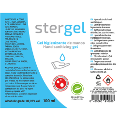 STERGEL GEL HIDROALCOHOLICO HIGIENIZANTE DE MANOS ALOE VERA 100ML