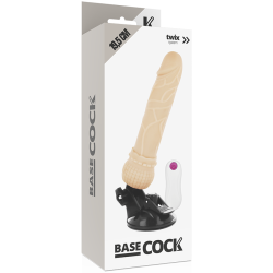 BASECOCK VIBRADOR REALISTICO CONTROL REMOTO NATURAL 195 CM O 4 CM