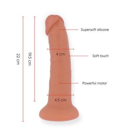 ONINDER LARGE BOGOTA DILDO VIBRADOR 9 VELOCIDADES NATURAL 22 CM O 45 CM APP GRATUITA