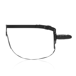 FETISH SUBMISSIVE HARNESS SILICONA NEGRO REALISTIC 15 CM