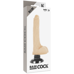 BASECOCK VIBRADOR REALISTICO 2 1 NATURAL 185 CM O 4 CM