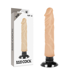 BASECOCK VIBRADOR REALISTICO 2 1 NATURAL 20 CM O 4 CM