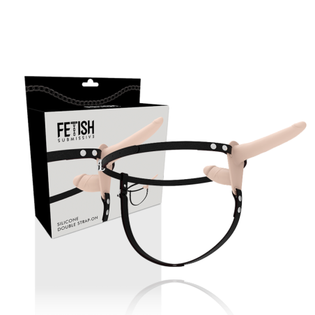 FETISH SUBMISSIVE HARNESS DOBLE PENETRACION FLESH