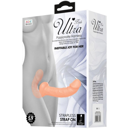 BAILE ULTRA PASSIONATE HARNESS DILDO CON ARNES SIN SUJECION