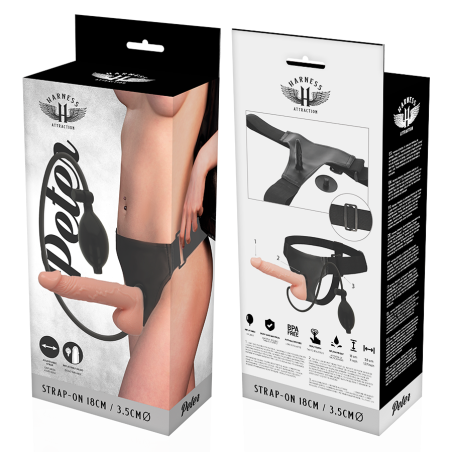 HARNESS ATTRACTION ARNES PETER CON PENE HINCHABLE 18 CM O 35 CM