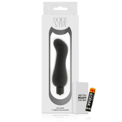 DOLCE VITA G SPOT VIBRADOR SILICONA NEGRO