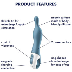 SATISFYER AMAZING 1 VIBRADOR PUNTO A AZUL