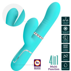 PRETTY LOVE VIBRADOR PUNTO G MULTIFUNCION VERDE AGUA