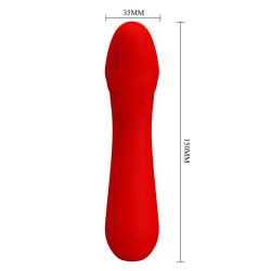 PRETTY LOVE CETUS VIBRADOR RECARGABLE ROJO