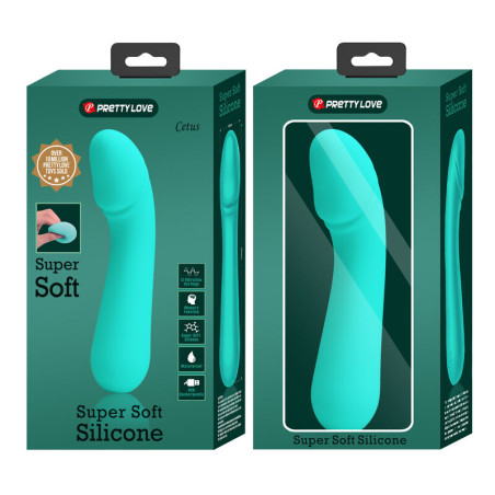 PRETTY LOVE CETUS VIBRADOR RECARGABLE VERDE AGUA