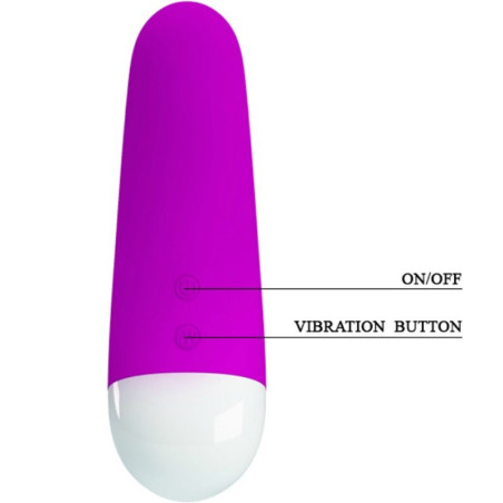 PRETTY LOVE LUTHER MINI VIBRADOR 30 MODOS VIBRACION