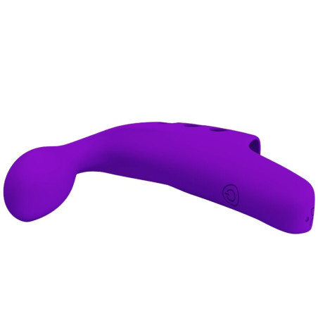 PRETTY LOVE GORGON VIBRADOR DE DEDO RECARGABLE MORADO