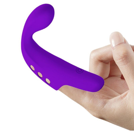 PRETTY LOVE GORGON VIBRADOR DE DEDO RECARGABLE MORADO