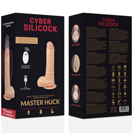 CYBER SILICOCK REALISTICO CONTROL REMOTO MASTER HUCK 209 CM O 4 CM