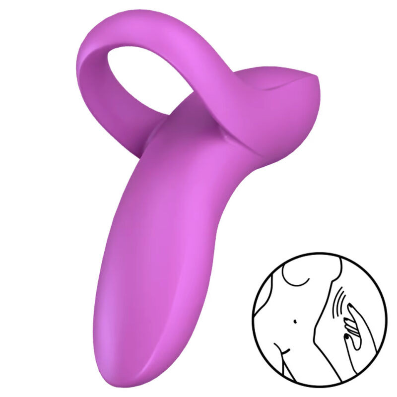 SATISFYER BOLD LOVER DEDAL VIBRADOR ROSA