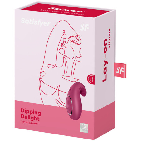 SATISFYER DIPPING DELIGHT VIBRADOR LAY ON ROJO