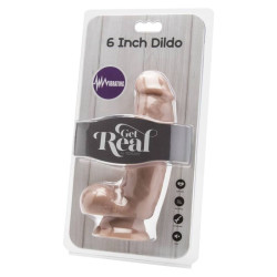 GET REAL DILDO 12 CM CON TESTICULOS VIBRADOR NATURAL