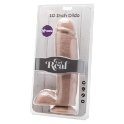 GET REAL DILDO 255 CM CON TESTICULOS VIBRADOR NATURAL