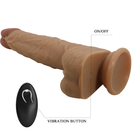 PRETTY LOVE JONATHAN DILDO SILICONA 3 VIBRACIONES 3 MEDIDAS INSERCION CONTROL REMOTO 21 CM