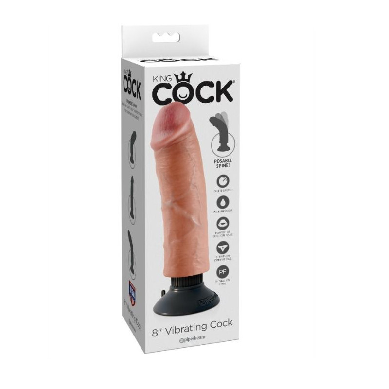 KING COCK DILDO VIBRADOR 2032 CM NATURAL