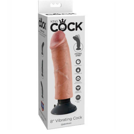 KING COCK DILDO VIBRADOR 2032 CM NATURAL
