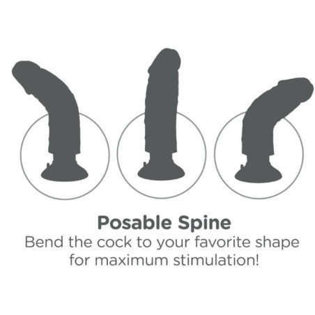 KING COCK DILDO VIBRADOR 2032 CM NATURAL